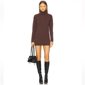 AREA STARS NWT Brown Turtleneck Sweater Dress